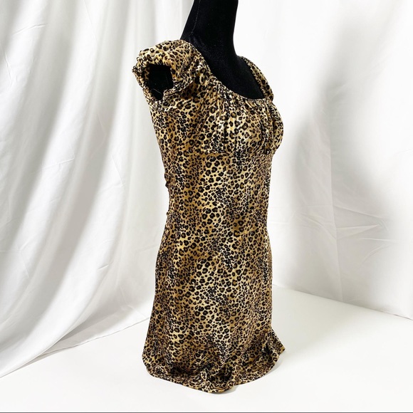 Forever21 Leopard Print Dress L - Picture 5 of 10